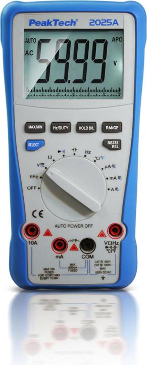 Image du produit Peaktech P 2025 A Multimètre numérique True RMS (CAT III 1000V, CAT IV 600V)