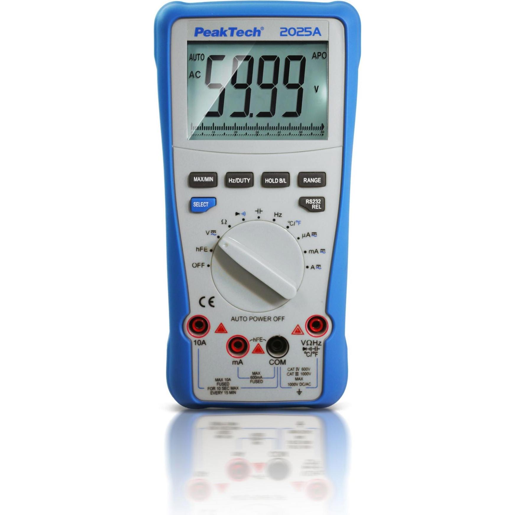Peaktech, Multimeter, P 2025 A True RMS Digitalmultimeter (CAT III 1000V, CAT IV 600V)