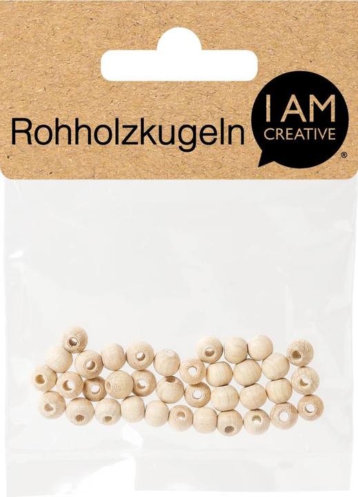 Produktbild I Am Creative Rohholzkugeln