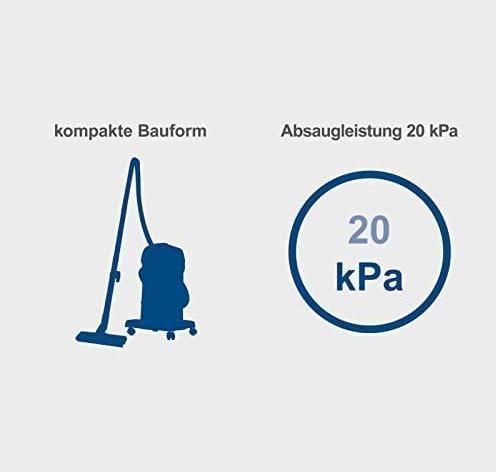 Immagine prodotto Scheppach 3in1 Nass- & Trockensauger Set mit Polsterbürste, NTS30v2 (Aspirapolvere a umido e a secco)