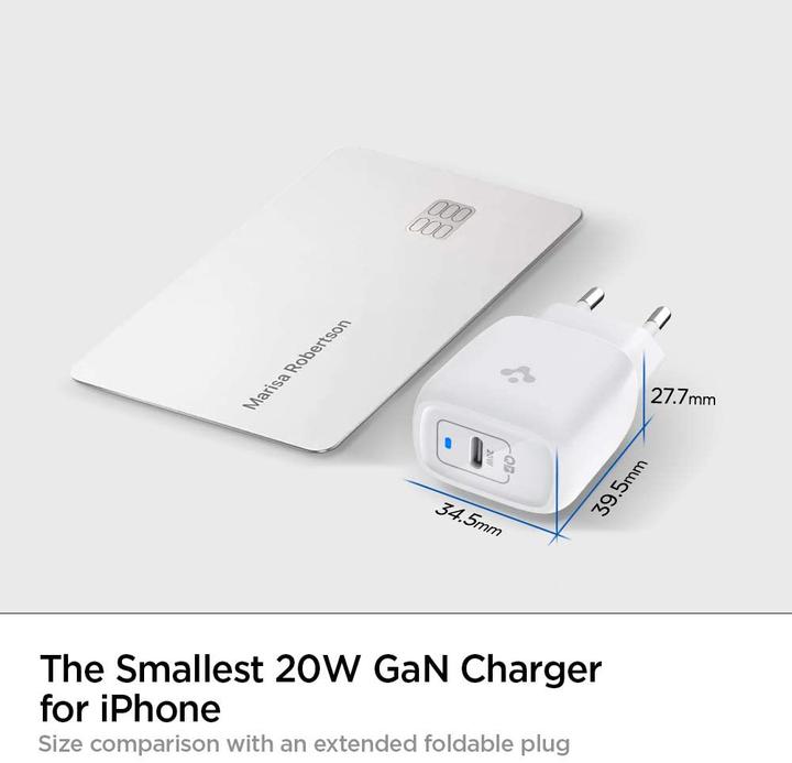 Actual product image Spigen charger PE2009EU 1x USB-C 3 A (SPN1418WHT) (20 W)