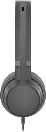 Actual product image Lenovo GXD1C99243 headphones/headset Wired Head-band Calls/Music USB Type-C Grey (ANC, Cable)