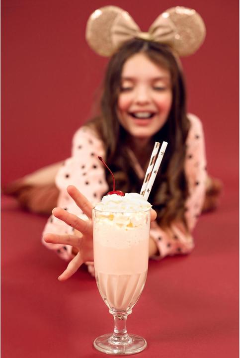 Actual product image Partydeco Striped Straws Rose Gold (10 x)