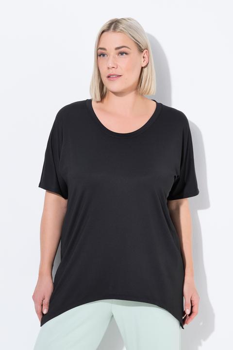 Actual product image Ulla Popken Quick Drying Pointed Hem Stretch Fit Tee (50, 52)