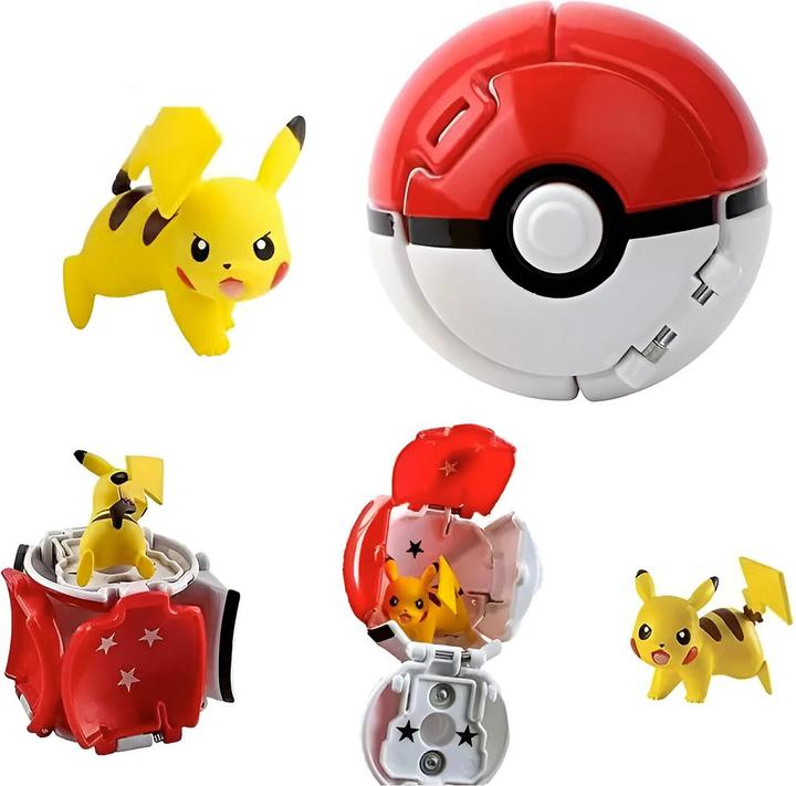 Image du produit Pokémon Set de balles à lancer avec une Pokeball Pikachu et une Poke Ball