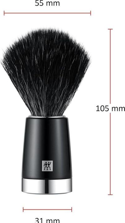 Zwilling Shaving Brush Synthetic Hair Vegan Easy Care Soft Bristles (Shaving brush)