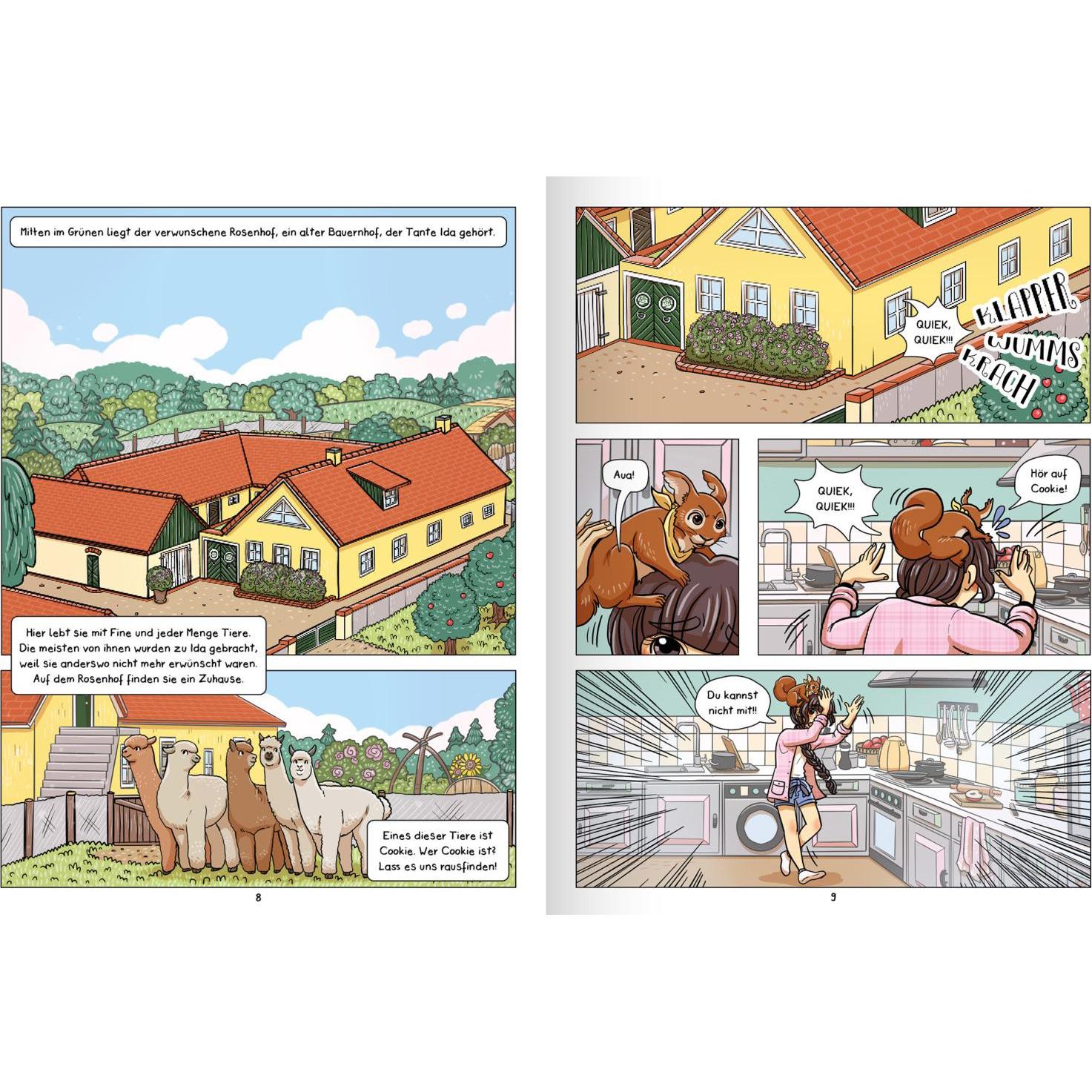 Thumbnail - Abenteuer vom Rosenhof. Im Zauberwald, Kinderbücher von Katharina Netolitzky, Viktoriasarina