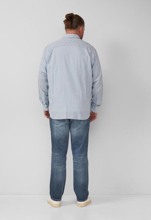 Immagine prodotto s.Oliver Hemd Regular Fit: Gewaschenes Hemd mit Karomuster (4XL, XXL)