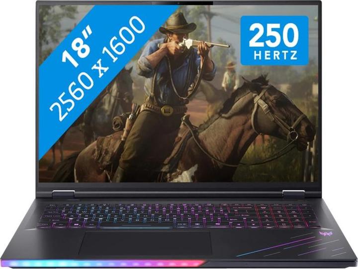 Actual product image Acer Predator Helios 18 AI (18", 3000 GB, 32 GB, Eng. Int., Intel Core Ultra 9 275HX)