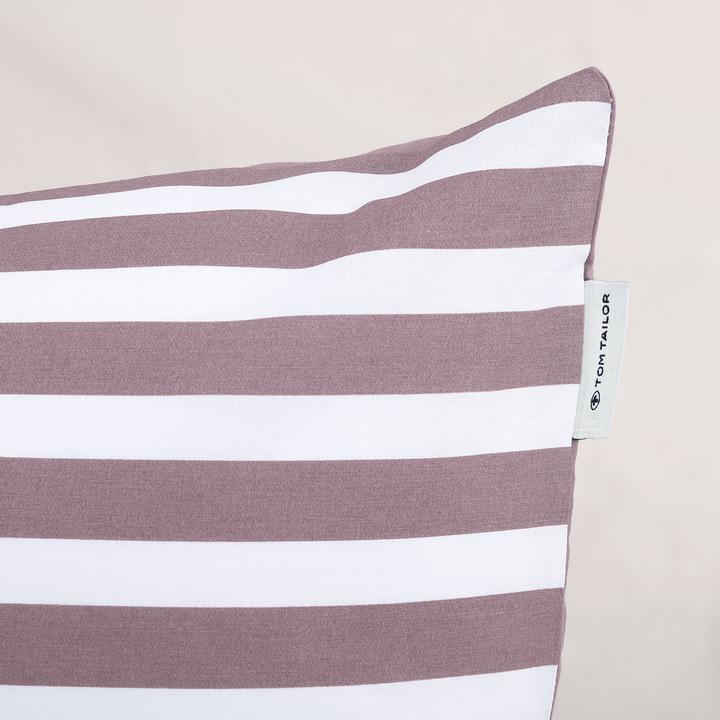 TOM TAILOR Federa E Lenzuolo In Satin Di Cotone - Two-Tone Solid Colors Sunny Sand - 80x80 Cm + 135x200 Cm - 2