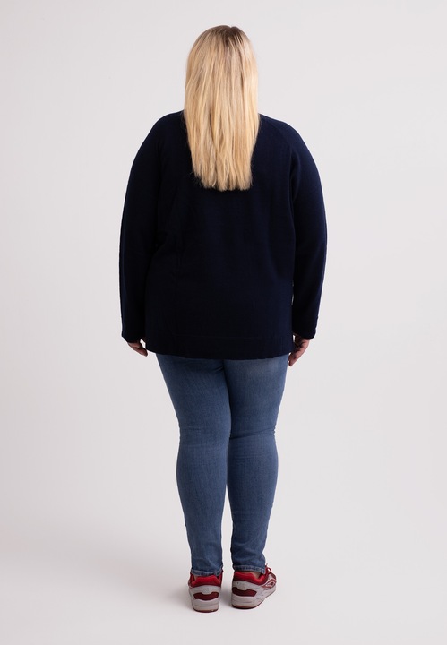 Immagine prodotto Cash-Mere Kaschmir V-Ausschnitt Pullover mit Seitenschlitzen (3XL)