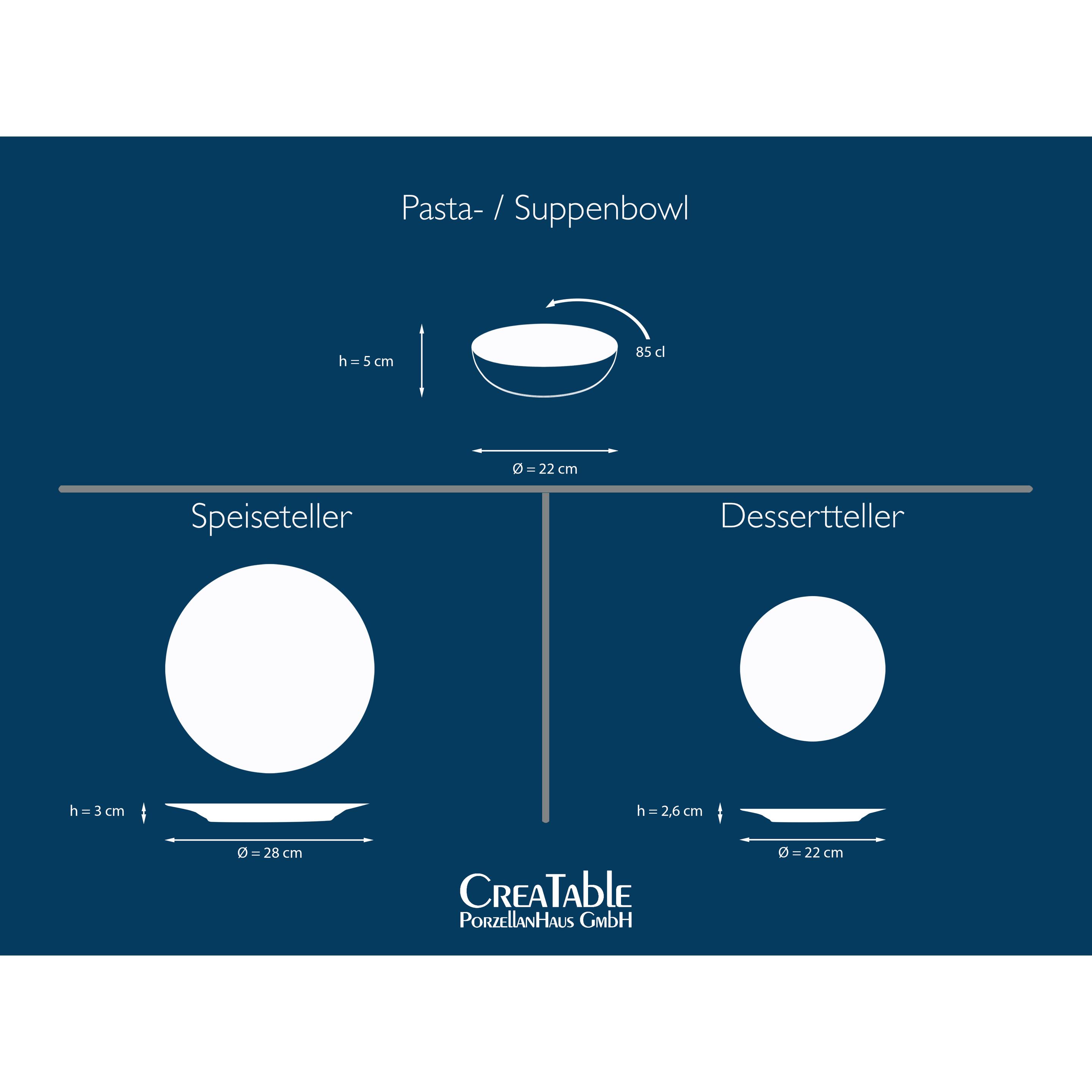 Thumbnail - CreaTable, Geschirrset, Uno (12 Stück)