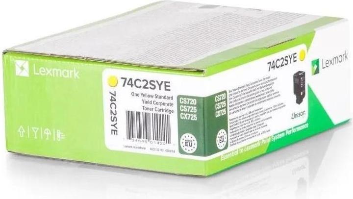 Actual product image Lexmark 74C2SYE Corporate (Y)