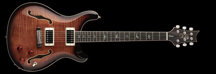 Produktbild PRS SE Hollowbody II Piezo - Black Gold Burst (E-Gitarre, Ahorn, Maple)