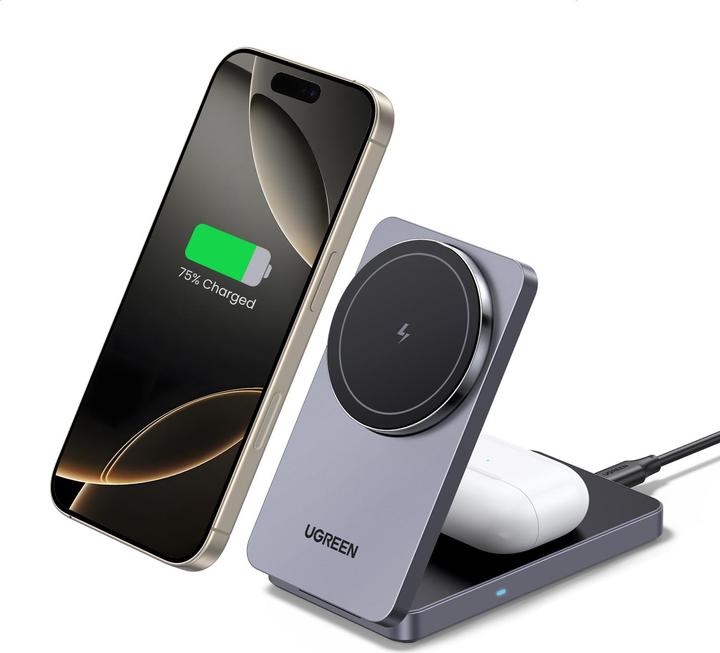 Produktbild Ugreen 2-in-1 Magnetic Wireless Charger (20 W)