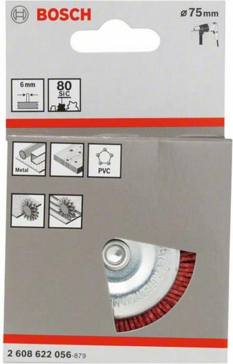 Actual product image Bosch Professional Zubehör PRO Multi Material clean disc brush, straight shaft, 75 x 1 mm (80)