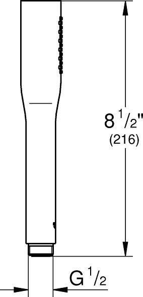 Image du produit Grohe Douchette à main Euphoria Cosmopolitan Stick 27400000 chrome (1 Types de jets, 9 l/min)