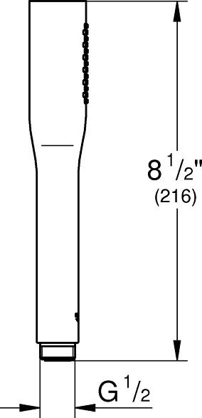 Produktbild Grohe Stabhandbrause Euphoria Cosmopolitan Stick 27400000 chrom (1 Strahlarten, 9 l/min)
