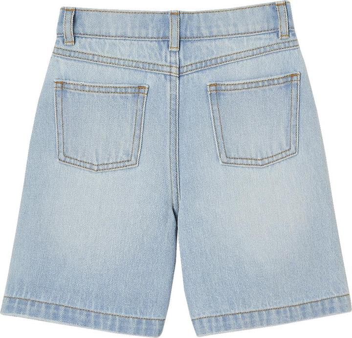 Produktbild Vertbaudet Mädchen Jeans-Shorts mit gestickten Blumen (110)