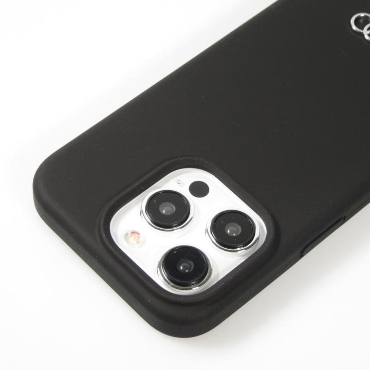 Productafbeelding Audi Siliconen hoesje iPhone 15 Pro 6.1" czarny/zwart hardcase AU-LSRIP15P-Q3/D1-BK (Apple iPhone 15 Pro)