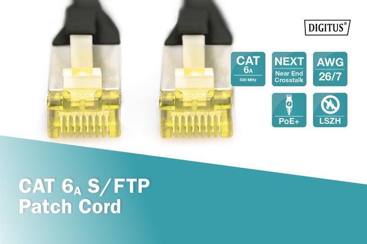 Image du produit Digitus Câble de réseau (S/FTP, CAT6a, 1 m)