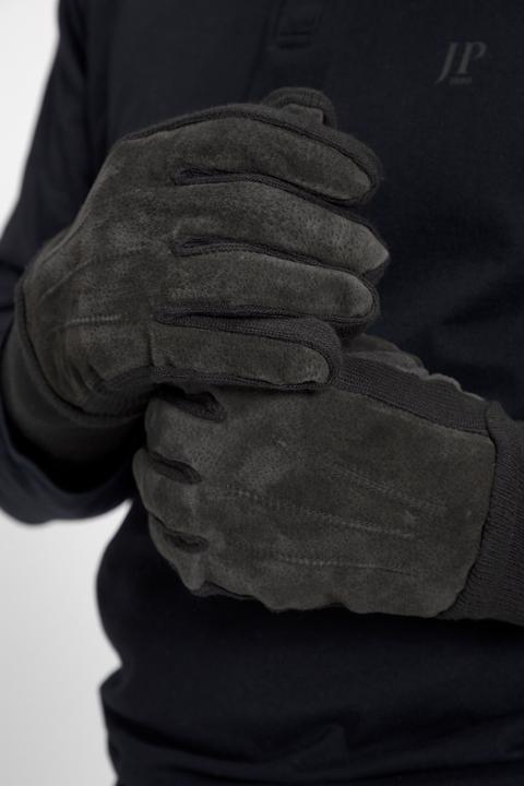 Image du produit JP1880 Gants en cuir suédé, avec des empiècements en maille et une doublure bien chaude (M)