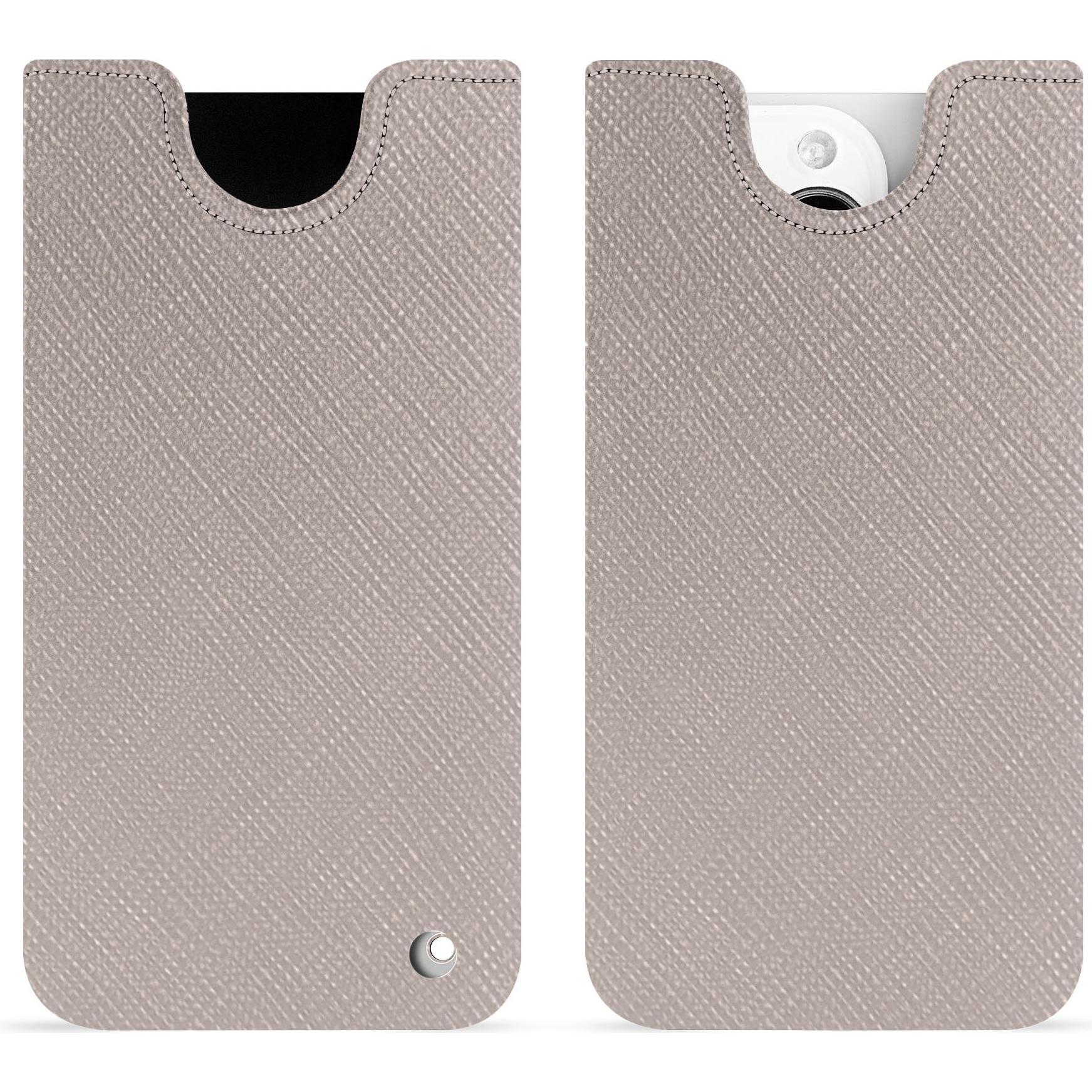 Noreve Lederschutzhülle (Apple iPhone 15 Pro), Smartphone Hülle, Beige