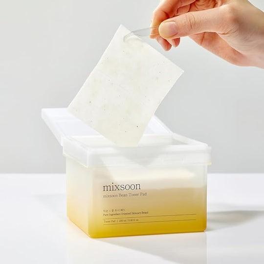 Image du produit Mixsoon Bean Toner Pad Moisturizing Elasticity Exfoliation with Bean Extracts (Lingettes nettoyantes pour le visage, 280 ml)