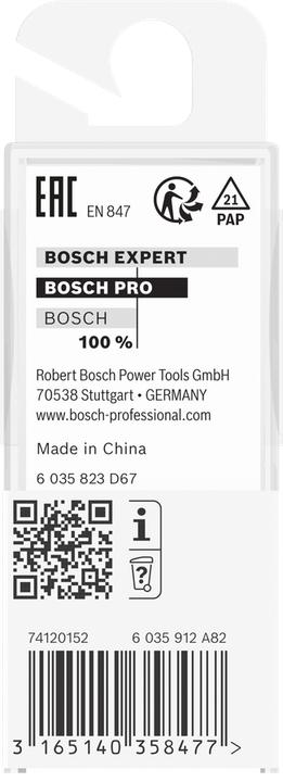 Actual product image Bosch Professional Zubehör Groove cutter, 8 mm, D1 13 mm, L 19.6 mm, G 51 mm. For hand milling cutters