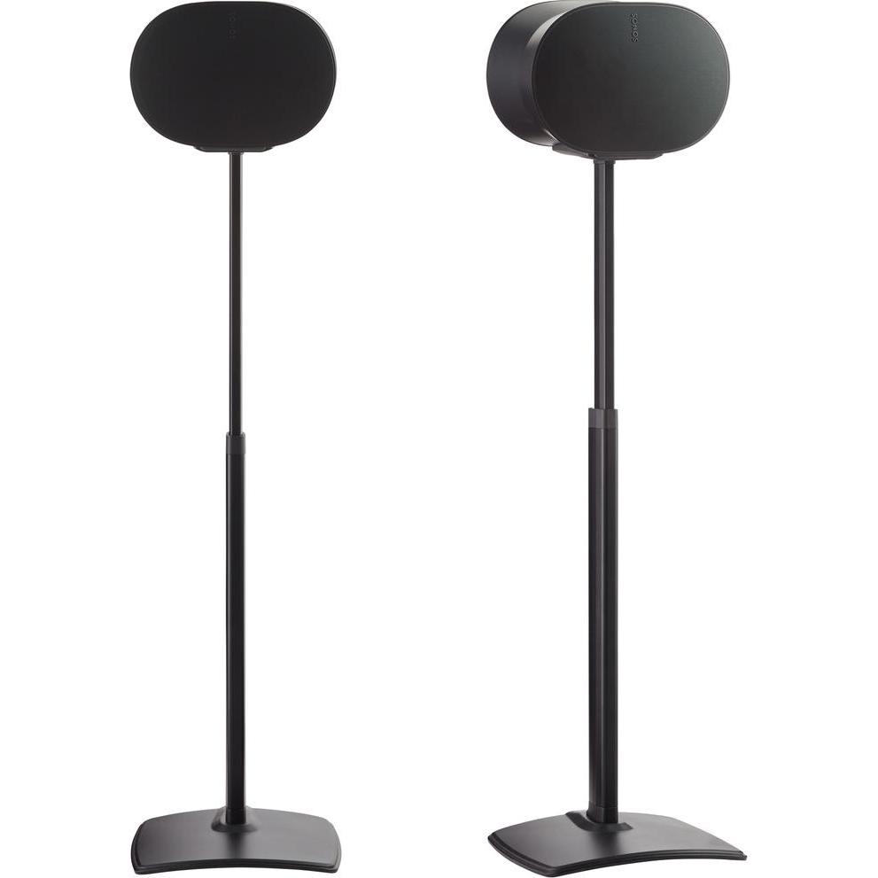 Sanus WSSE3A2-B2 (1 Paar, Ständer, Höhenverstellbar), Lautsprecher Ständer + Wandmontage, Schwarz