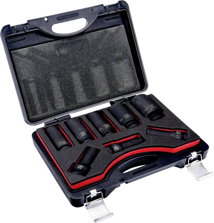 Actual product image Bahco IMPACT DEEP SOCKET SET 3/4 METRIC, 8 PCS (32 mm, 24 mm, 41 mm, 22 mm, 21 mm, 27 mm, 30 mm, 36 mm)