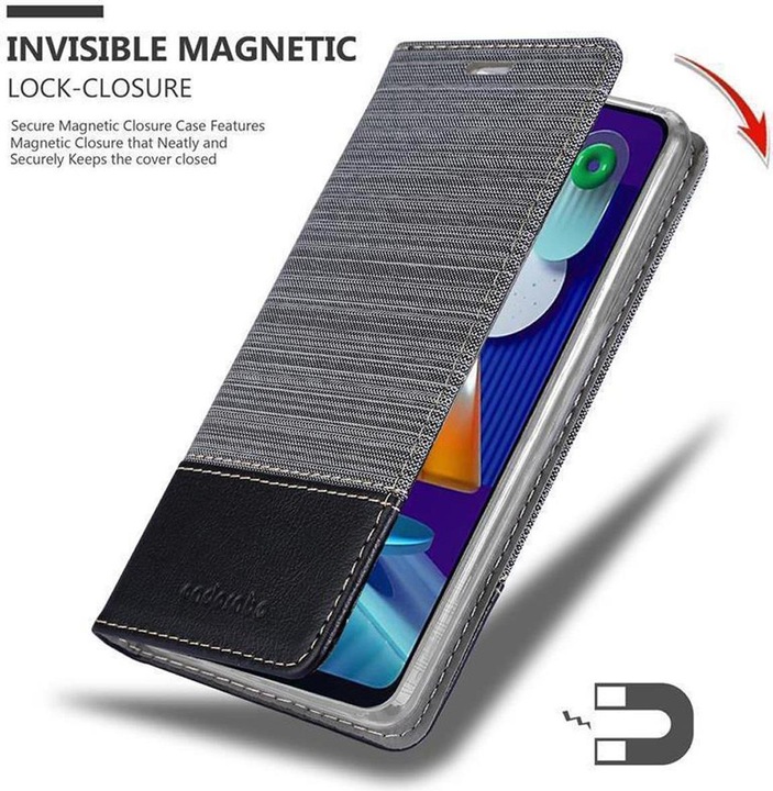 Produktbild Cadorabo Book Jeans Optik Cover (Samsung Galaxy A11, Samsung Galaxy M11)