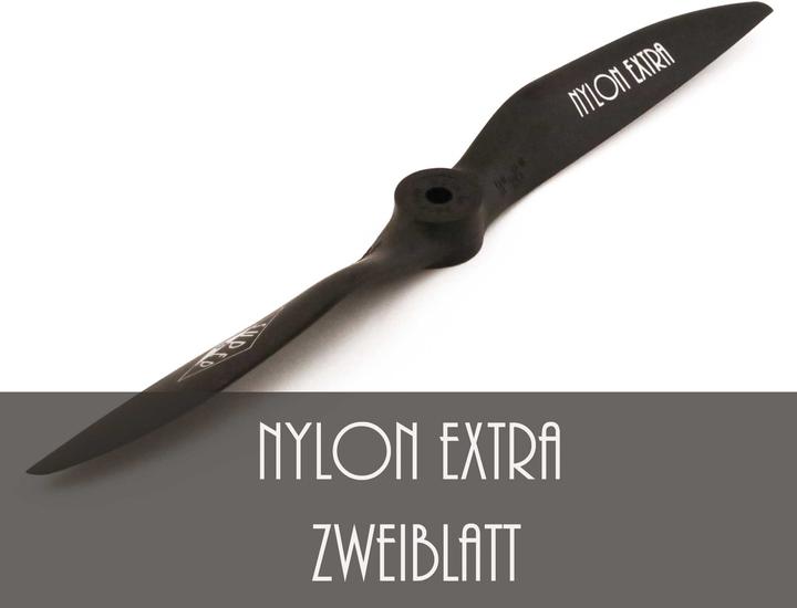 Actual product image Super Nylon Extra 55x30 cm 22x12" black propeller