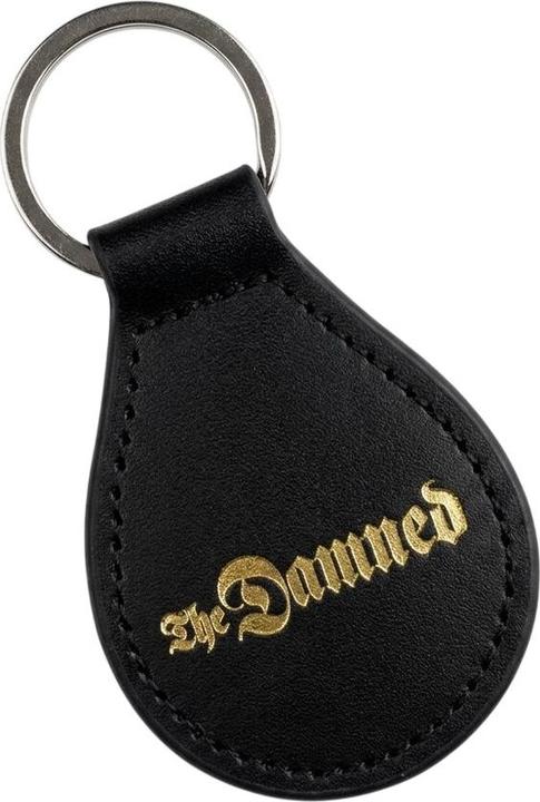 Actual product image Universal Textiles Gothic Leather Logo Keyring