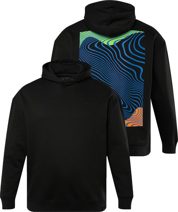 Immagine prodotto Sthuge grosse Grössen Hoodie, oversized, Kapuze, Rückenprint schwarz XXL 824882100-XXL (XXL)