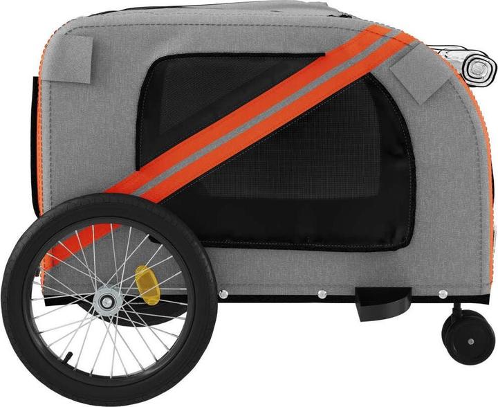 Produktbild vidaXL Fahrradanhänger Hund