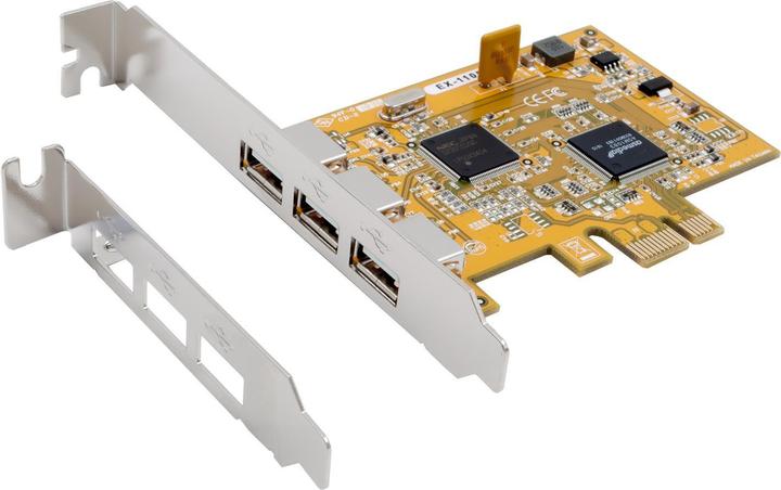 Immagine prodotto Exsys PCIe EX-11053, 3 porte USB 2.0
