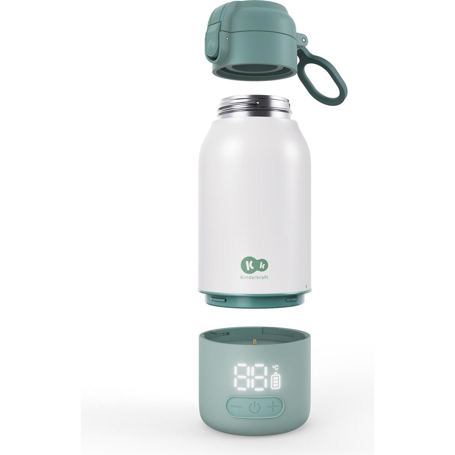KinderKraft, Scaldabiberon, Mobile Milk Warmer and 2-in-1 Thermos GAJA green
