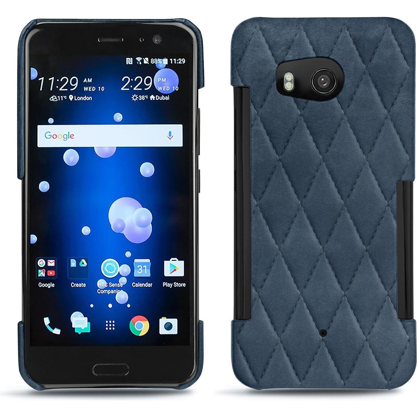 Thumbnail - Noreve Lederschutzhülle (HTC U11), Smartphone Hülle, Blau