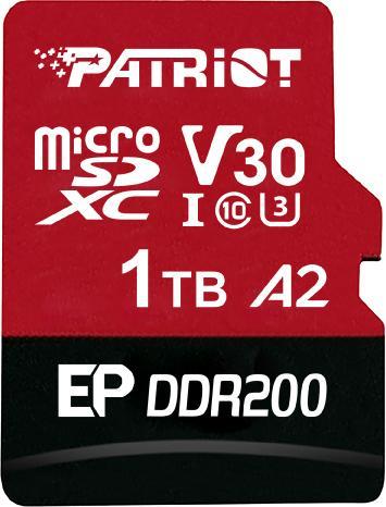 Actual product image Patriot EP DDR200 Micro SDXC 1TB 160/120 MB/s U3 (1000 GB, microSDXC, U3, UHS-I)