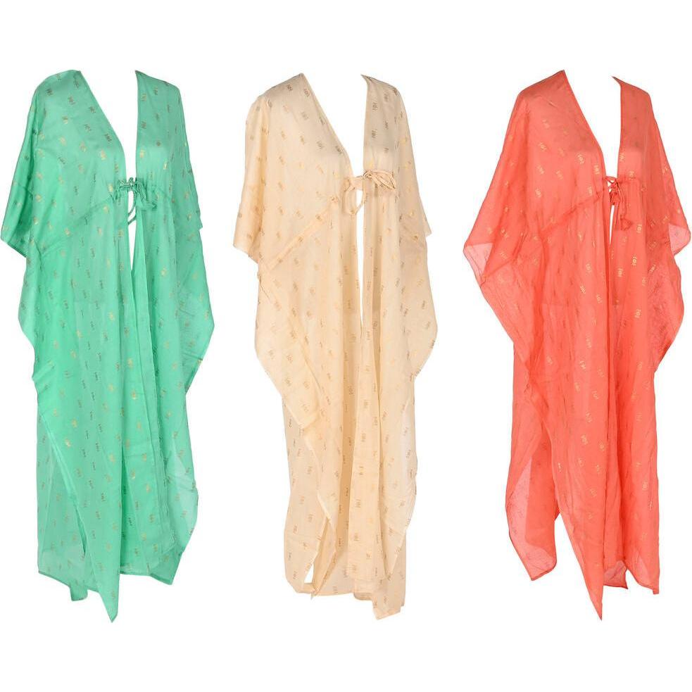 Esprit, Telo da mare, Sarong Home Green Beige Coral (3 Units)