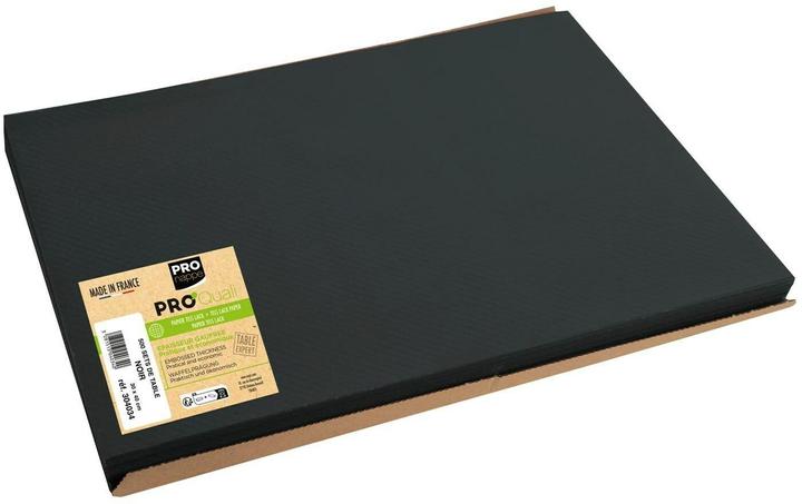 Produktbild PROnappe Einweg-Tischset, 400 x 300 mm, schwarz (40 x 30 cm)