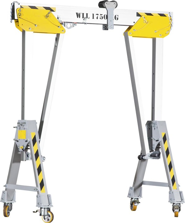 Planeta Aluminium-Portalkran RLPK, Bauhöhe 1864 - 2464 mm, Breite 4000 mm