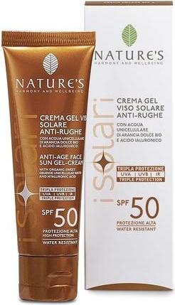 Image du produit Bios Line Nature's I Solari Gel Crème Anti-Rides Visage SPF50 50ml (Crème solaire visage, SPF 50, 50 ml, 0.05 g)