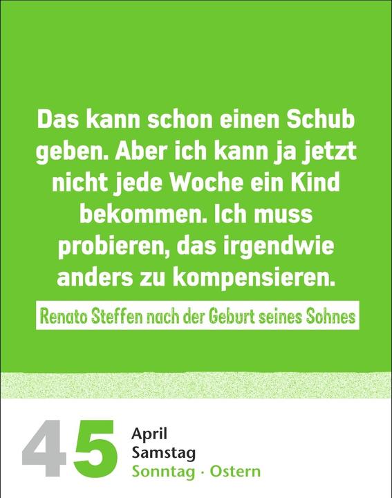 Actual product image Harenberg Lattenknaller Tagesabreisskalender 2026 - Die witzigsten Fussballersprüche (11 x 14 cm, Hardcover, German)