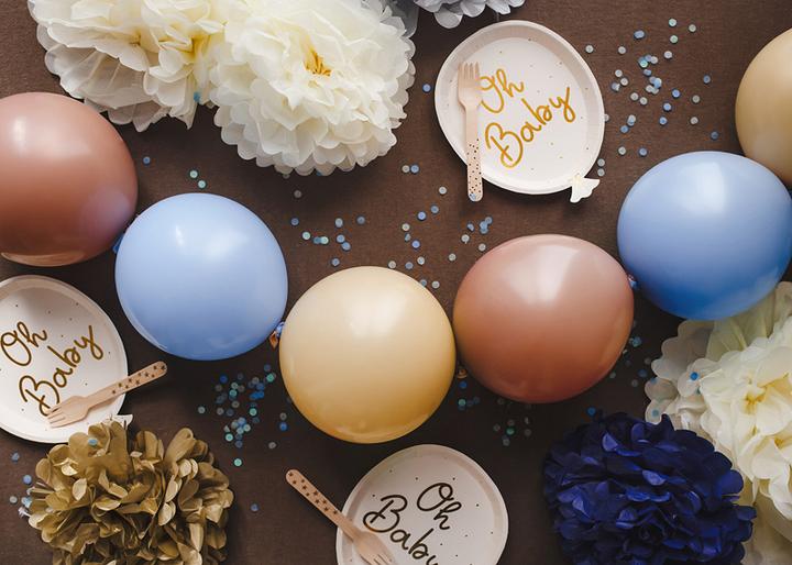 Actual product image Partydeco Light blue balloon 33 cm, 20 pieces (20x)