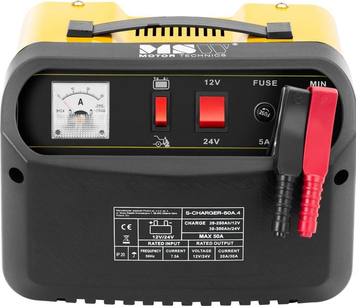 Actual product image MSW Car Battery Charger - jump start - 12 / 24 V - 45 A (12V, 24V, 45 A)