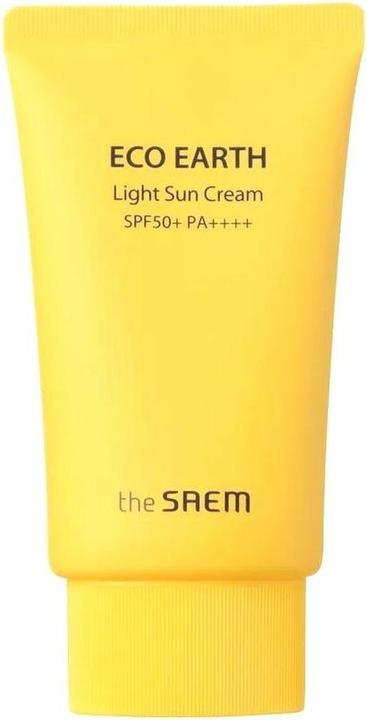 Actual product image The Saem Light sunscreen SPF 50+ Eco Earth (Light Sun Cream) 50 g (Suntan cream, SPF 50+, 50 ml)