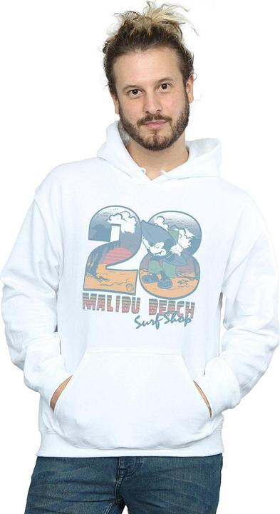 Actual product image Disney Mens Mickey Mouse Surf Shop Hoodie (S)