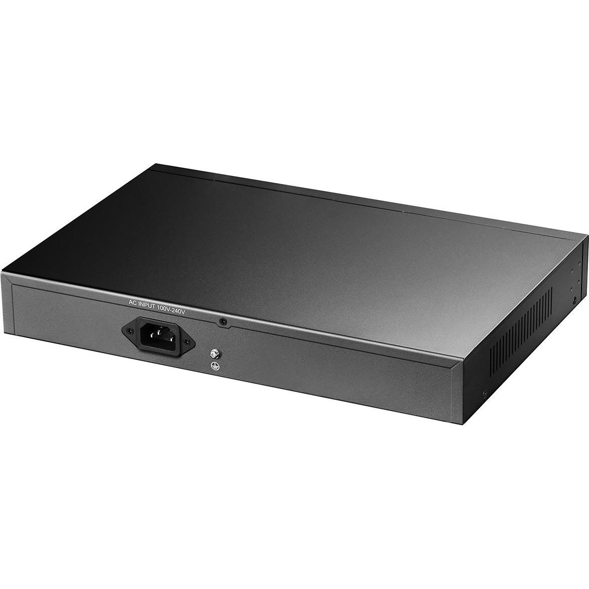 Thumbnail - Cudy FS1018PS1 network switch Fast Ethernet (10/100) Power over Ethernet (PoE) Grey (18 Ports), Netzwerk Switch, Schwarz